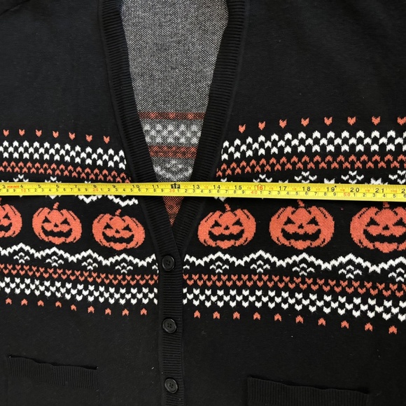Torrid pumpkin Halloween long cardigan sweater 0x - Picture 4 of 6
